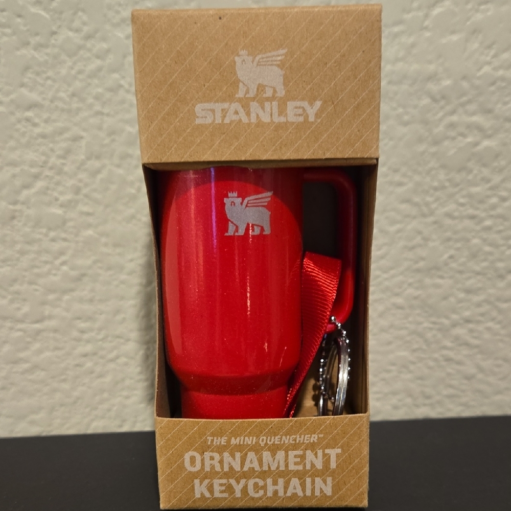 Stanley Red Mini Quencher Ornament Keychain
